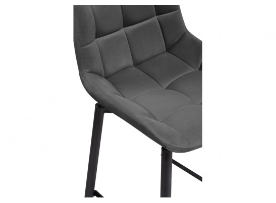 Полубарный стул Алст К крутящийся темно-серый / черный в Ростове-на-Дону