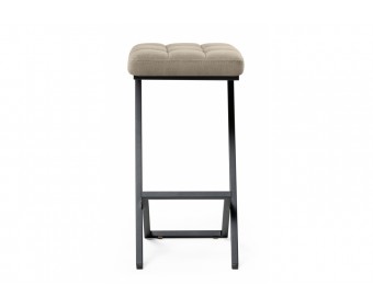 Полубарный стул Амаури микровелюр катания хумус / черный