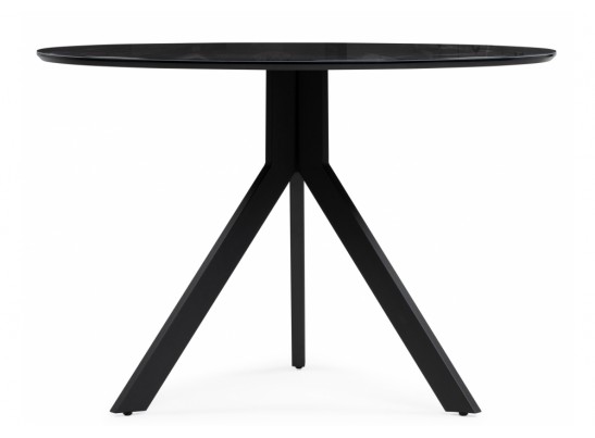 Стеклянный стол Том 110х110х75 черный в Ростове-на-Дону