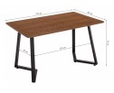 Стол Kont 120х80х75 dark walnut в Ростове-на-Дону