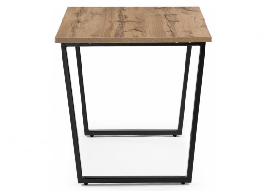 Стол Лота Лофт 120х74х75 25 мм дуб вотан / матовый черный в Ростове-на-Дону