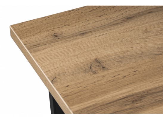 Стол Лота Лофт 120х74х75 25 мм дуб вотан / матовый черный в Ростове-на-Дону