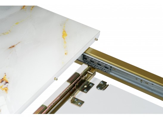 Стол на тумбе Бугун белый / золото в Ростове-на-Дону