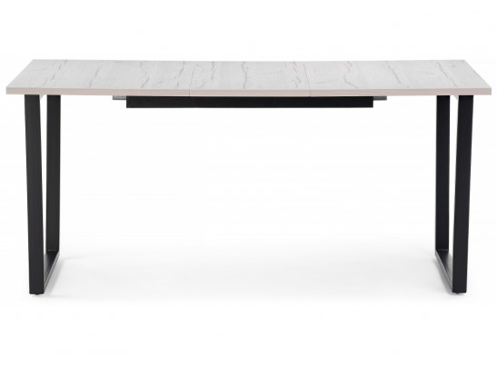 Стол раскладной Лота Лофт 120(160)х75х75 25 мм черный матовый / юта в Ростове-на-Дону