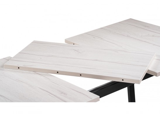 Стол раскладной Лота Лофт 120(160)х75х75 25 мм черный матовый / юта в Ростове-на-Дону