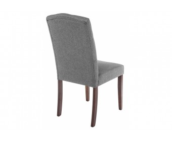 Стул Menson dark walnut / fabric grey