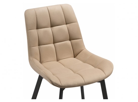 Стул на металлокаркасе Челси черный / бежевый в Ростове-на-Дону