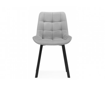 Стул на металлокаркасе Челси П светло-серый (zd 960) / черный