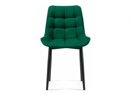 Стул на металлокаркасе Челси велюр зеленый / черный в Ростове-на-Дону