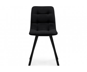 Стул на металлокаркасе Чилли П черный велюр / черный