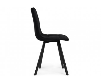 Стул на металлокаркасе Чилли П черный велюр / черный