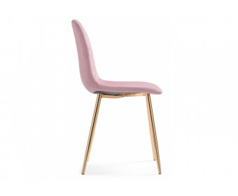 Стул на металлокаркасе Dabl light purple/ gold