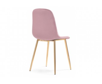 Стул на металлокаркасе Dabl light purple/ gold