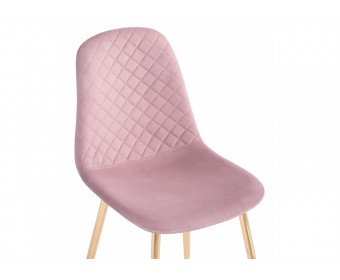Стул на металлокаркасе Dabl light purple/ gold