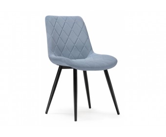 Стул на металлокаркасе Fox black / light blue
