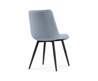 Стул на металлокаркасе Fox black / light blue