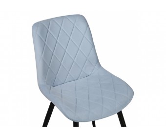 Стул на металлокаркасе Fox black / light blue
