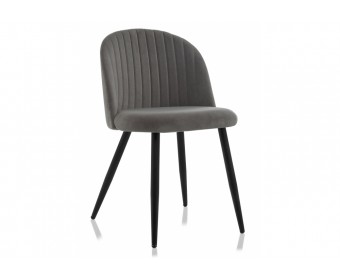 Стул на металлокаркасе Gabi 1 dark gray / black
