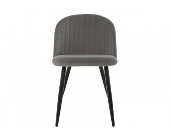 Стул на металлокаркасе Gabi 1 dark gray / black