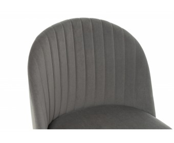 Стул на металлокаркасе Gabi 1 dark gray / black
