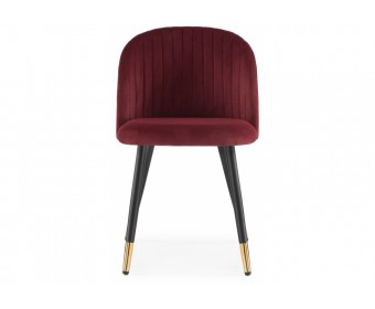 Стул на металлокаркасе Gabi wine red / black