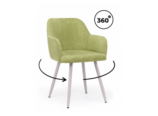 Стул на металлокаркасе Инфини 360 зеленый (ocean 013) / серый в Ростове-на-Дону