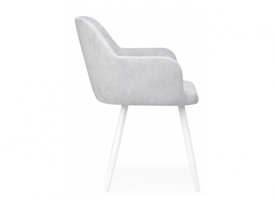 Стул на металлокаркасе Инфини светло-серый (ocean 021) / белый в Ростове-на-Дону