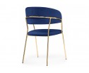 Стул на металлокаркасе Kamelia dark blue / gold в Ростове-на-Дону