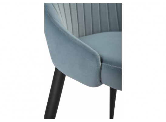 Стул на металлокаркасе Kora light blue / black в Ростове-на-Дону