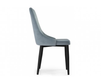 Стул на металлокаркасе Kora light blue / black