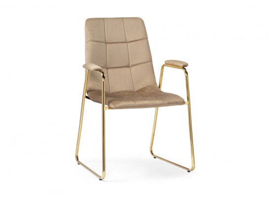 Стул на металлокаркасе Lana beige / gold в Ростове-на-Дону