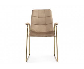 Стул на металлокаркасе Lana beige / gold