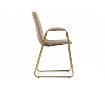 Стул на металлокаркасе Lana beige / gold