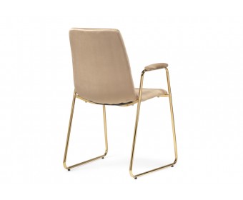 Стул на металлокаркасе Lana beige / gold