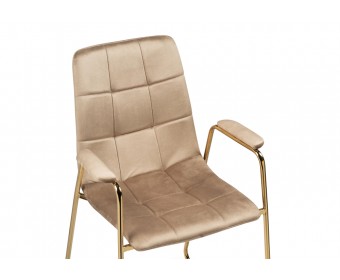 Стул на металлокаркасе Lana beige / gold