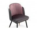 Стул на металлокаркасе Penelopa dark gray / pink / black / gold в Ростове-на-Дону
