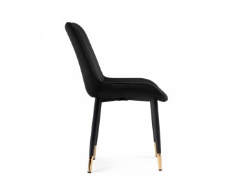 Стул на металлокаркасе Seda 1 black / gold / black