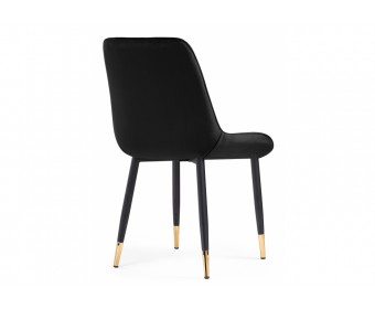 Стул на металлокаркасе Seda 1 black / gold / black
