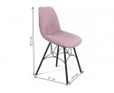 Стул на металлокаркасе SHT-ST29-C22/S100 розовый зефир / черный муар в Ростове-на-Дону