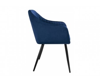 Стул на металлокаркасе Slam dark blue
