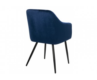 Стул на металлокаркасе Slam dark blue