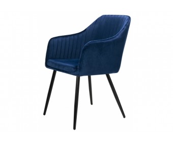 Стул на металлокаркасе Slam dark blue