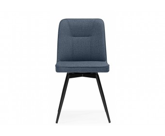 Стул на металлокаркасе Texas 3 поворотный синий / черный