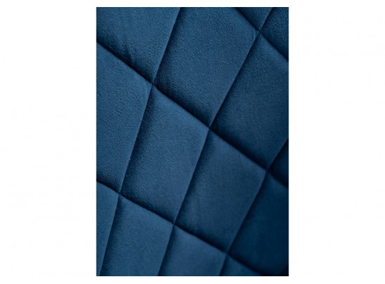 Стул на металлокаркасе Зест микровелюр темно-синий / черный глянец в Ростове-на-Дону