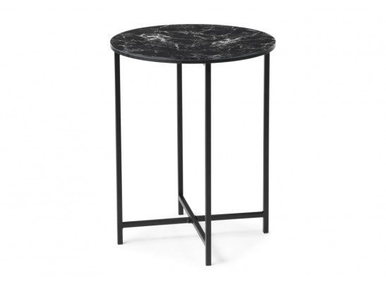 Журнальный столик Манеттия стекло мрамор черный / черный в Ростове-на-Дону