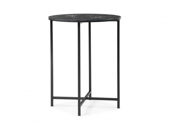 Журнальный столик Манеттия стекло мрамор черный / черный в Ростове-на-Дону