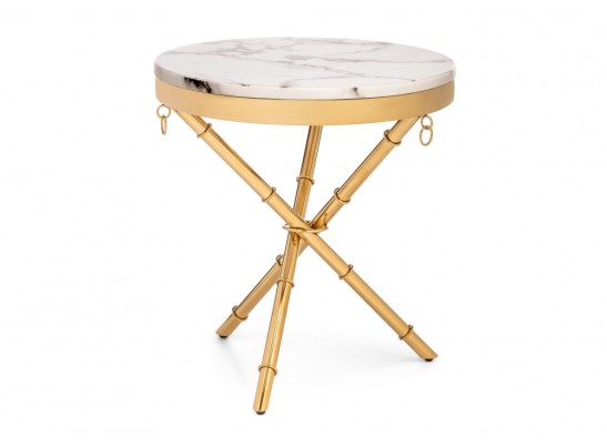 Журнальный столик Monika 50х55 marble / gold в Ростове-на-Дону