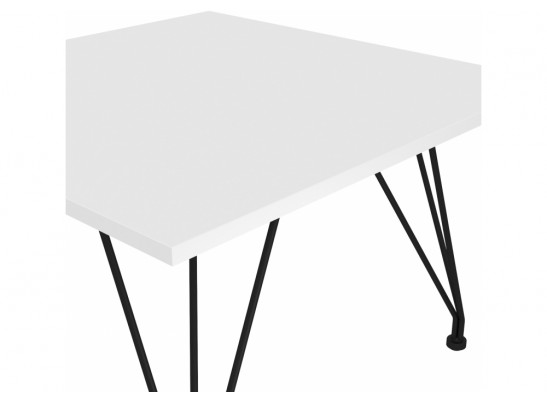 Журнальный столик Sheffilton SHT-TU29/H36/ЛДСП 60/60 белый / черный муар в Ростове-на-Дону