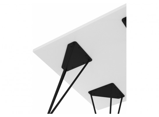 Журнальный столик Sheffilton SHT-TU29/H36/ЛДСП 60/60 белый / черный муар в Ростове-на-Дону