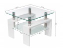 Журнальный столик ST-052 60х60х45 white в Ростове-на-Дону